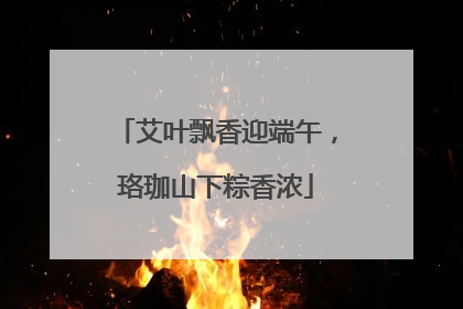 艾叶飘香迎端午，珞珈山下粽香浓