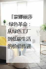蒙娜丽莎绿色革命：从绿色工厂到低碳生活的价值传递