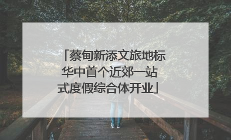 蔡甸新添文旅地标 华中首个近郊一站式度假综合体开业