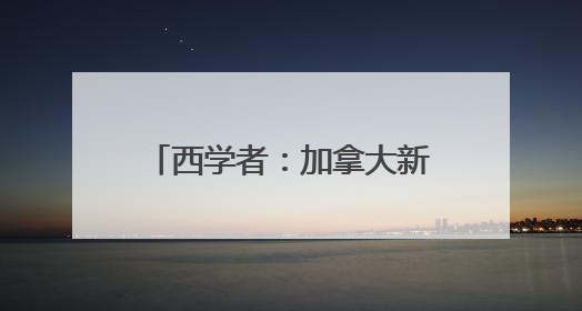 西学者：加拿大新政带给欧洲的启示