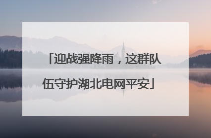 迎战强降雨，这群队伍守护湖北电网平安