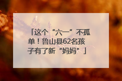 这个“六一”不孤单！鲁山县62名孩子有了新“妈妈”