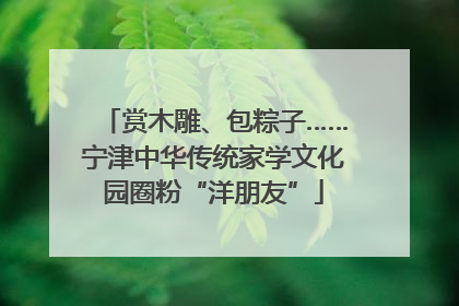 赏木雕、包粽子……宁津中华传统家学文化园圈粉“洋朋友”