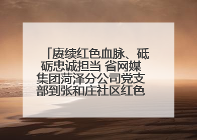赓续红色血脉、砥砺忠诚担当 省网媒集团菏泽分公司党支部到张和庄社区红色基因传承馆开展主题党日活动