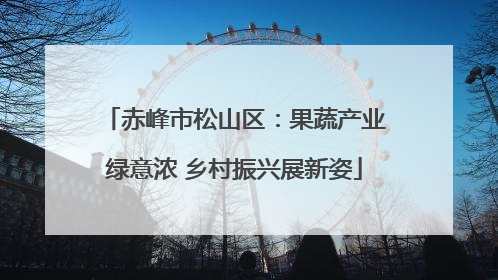 赤峰市松山区：果蔬产业绿意浓 乡村振兴展新姿