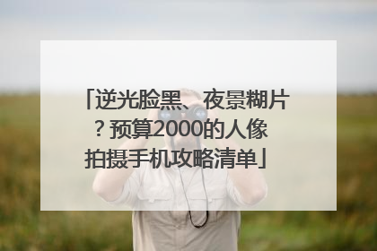 逆光脸黑、夜景糊片？预算2000的人像拍摄手机攻略清单