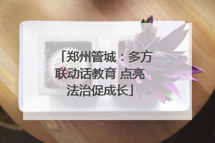 郑州管城：多方联动话教育 点亮法治促成长