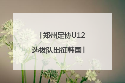 郑州足协U12选拔队出征韩国