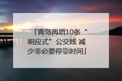 青岛再增10条“响应式”公交线 减少非必要停靠时间