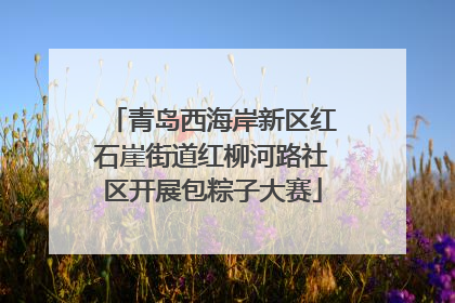青岛西海岸新区红石崖街道红柳河路社区开展包粽子大赛