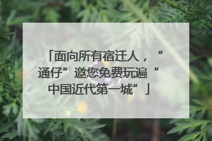 面向所有宿迁人，“通仔”邀您免费玩遍“中国近代第一城”