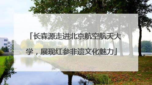 长森源走进北京航空航天大学，展现红参非遗文化魅力