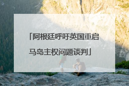 阿根廷呼吁英国重启马岛主权问题谈判