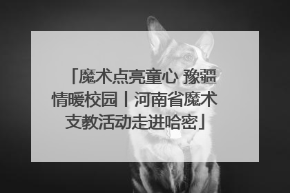 魔术点亮童心 豫疆情暖校园丨河南省魔术支教活动走进哈密