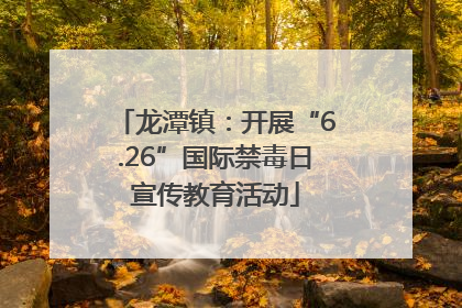 龙潭镇：开展“6.26”国际禁毒日宣传教育活动
