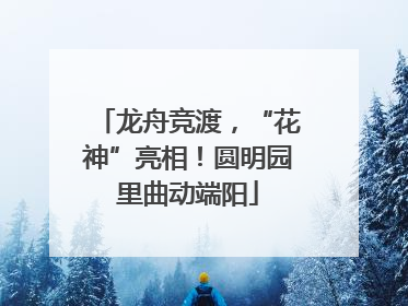 龙舟竞渡，“花神”亮相！圆明园里曲动端阳