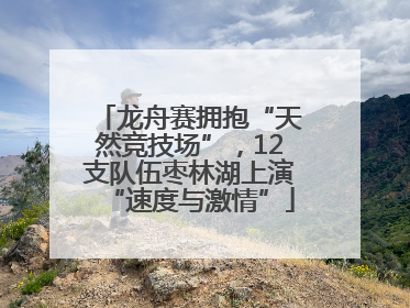 龙舟赛拥抱“天然竞技场”，12支队伍枣林湖上演“速度与激情”