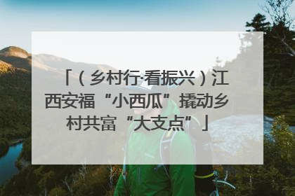 （乡村行·看振兴）江西安福“小西瓜”撬动乡村共富“大支点”