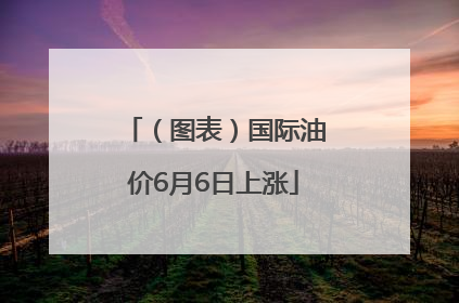 （图表）国际油价6月6日上涨