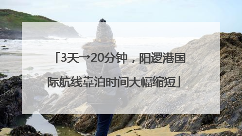 3天→20分钟，阳逻港国际航线靠泊时间大幅缩短
