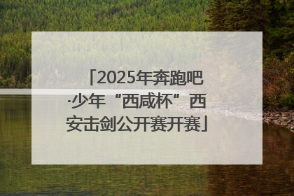 2025年奔跑吧·少年“西咸杯”西安击剑公开赛开赛