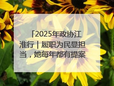 2025年政协江淮行｜履职为民显担当，她每年都有提案被评为“优秀”