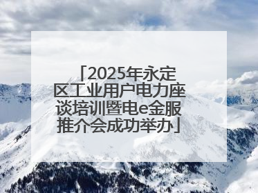 2025年永定区工业用户电力座谈培训暨电e金服推介会成功举办