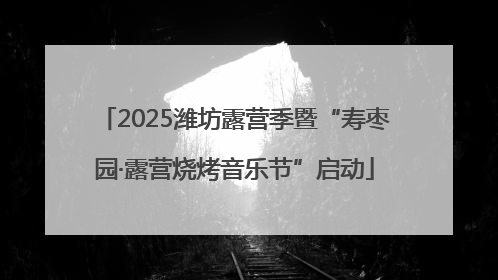 2025潍坊露营季暨“寿枣园·露营烧烤音乐节”启动