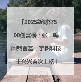 2025新财富500创富榜：张一鸣问鼎首富，宇树科技王兴兴首次上榜