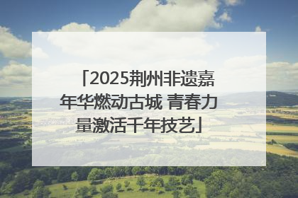 2025荆州非遗嘉年华燃动古城 青春力量激活千年技艺