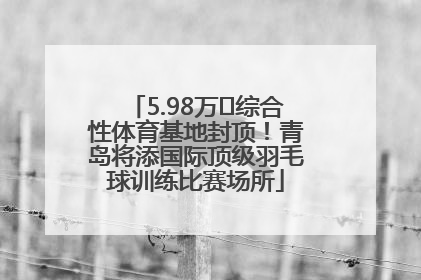 5.98万㎡综合性体育基地封顶！青岛将添国际顶级羽毛球训练比赛场所