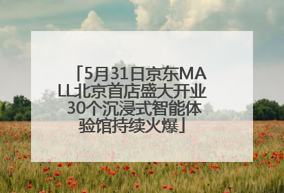 5月31日京东MALL北京首店盛大开业 30个沉浸式智能体验馆持续火爆