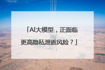 AI大模型，正面临更高隐私泄露风险？