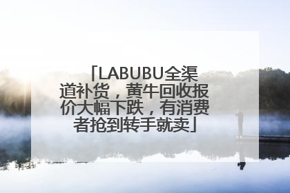 LABUBU全渠道补货，黄牛回收报价大幅下跌，有消费者抢到转手就卖
